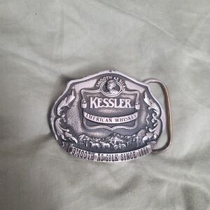 Silver Kessler American Whiskey Belt Buckle